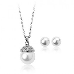 NM EJS001 Set Perlen - Kette, Anhänger und Ohrringe